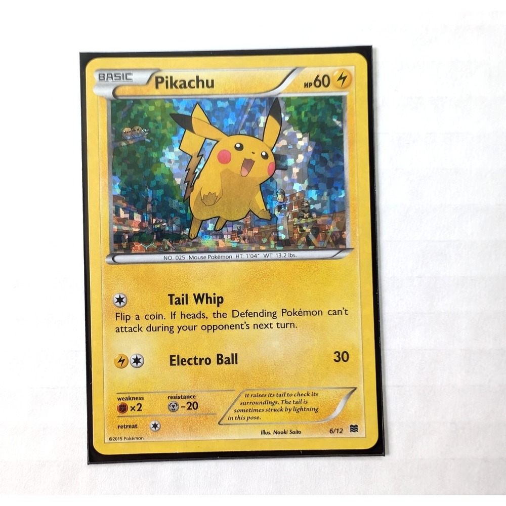 Pikachu 6/12 McDonalds 2015 Promo LP Holo Foil Rare Pokemon TCG